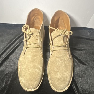 Polo Ralph Lauren Beige Suede Lace Up Chukka Ankle Boots Men's US Size 11