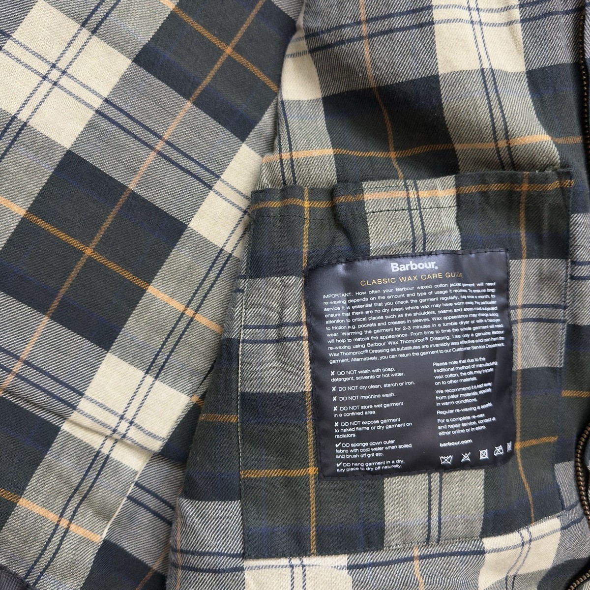 Barbour Ashby Wax Jacket Men's XXL Sage Green | eBay