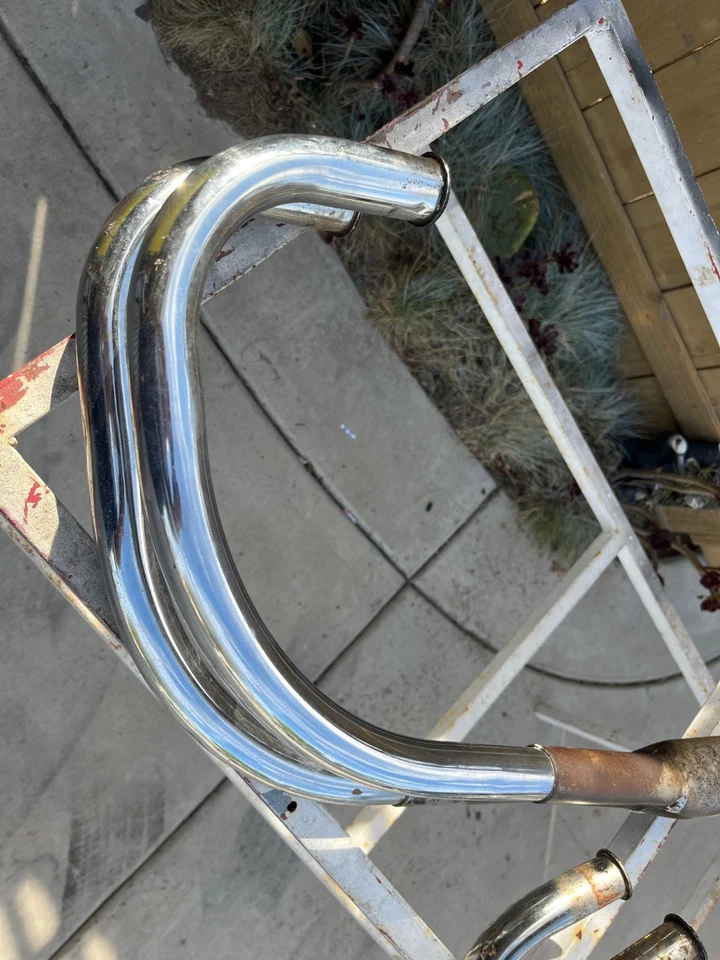 1972 - 1974 Honda CB350 Four  4-2 exhaust headers mufflers tail pipes set - Изображение 2 из 4