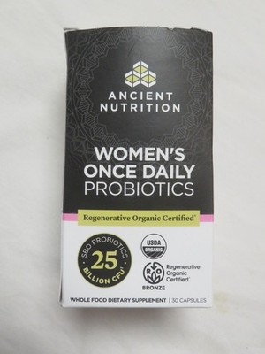 Ancient Nutrition Women's Once Daily Probiotics 25 Billion CFU 30 Capsules