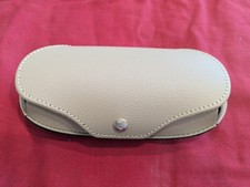 CARRERA Eye/Sunglass Case-Tan Leather with Cleaning Cloths