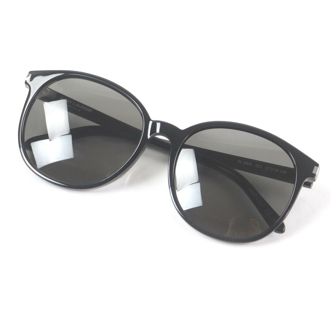 Occhiali da sole Saint Laurent Paris Sl566 logo montatura Boston nero 57 19 145