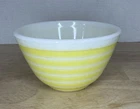 Pyrex Vintage 401 Yellow Rainbow Stripe Mixing Bowl 1.5 Pints