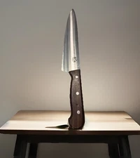 Vtg R.H. Forschner Co. Victorinox 430-10 Large Chef Knife W/ Large Wood Handle