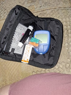 Contour care Blutzuckermessgerät Set mit Tasche, Stechhilfe & Lanzetten