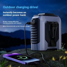 Wearable Fan USB Charging Multi Speed Control Heat Resistance and with Lighting