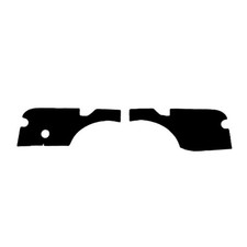 Trunk Side Panel Board For 1949-1950 Ford Custom Ford Coupe 2-dr Black Rear 2pcs