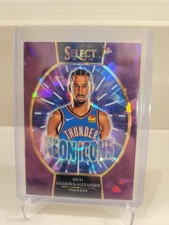 2024-25 Panini Select - Neon Icons Shai Gilgeous-Alexander #10 Purple Cracked...