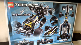 LEGO 8458 Technic: Silver Champion F1 Race Car & Truck Kit - NEW Sealed Bags