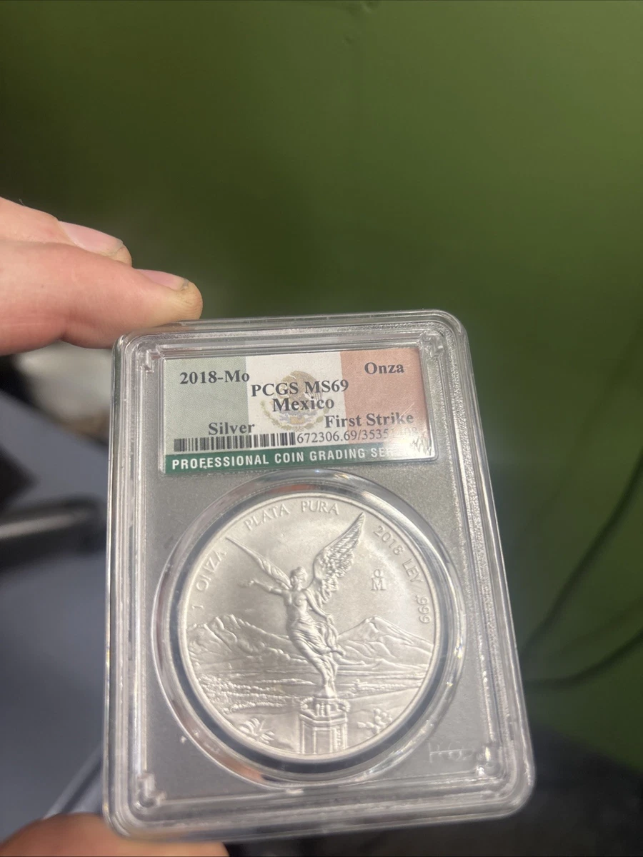 Mexican Libertad MS 69 Graded 1 oz Precious Metal Content per Unit