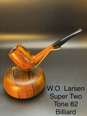 Vintage W.O. Larsen Super Two Tone 82 Billiard Tobacco Pipe