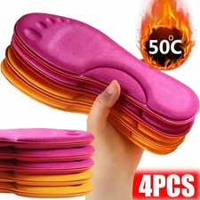 2 Pairs Self Heating Insoles Thermostatic Thermal Memory Foam Arch Support
