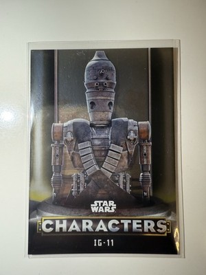 Star Wars Topps The Mandalorian Characters Card IG-11 Karte Nr. C-5 (Gold Foil)