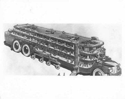 1930s Mack Bus Cruiseliner Concept of the Future Press Photo 0143