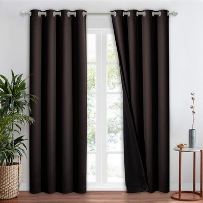 Hochwertige Thermovorhänge, Vollverdunkelungsvorhang 84 cm lang für Esszimmer,