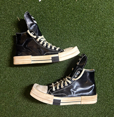 Converse Rick Owens x TURBODRK Chuck 70 High Top Sneaker Black Lacquer A01291C