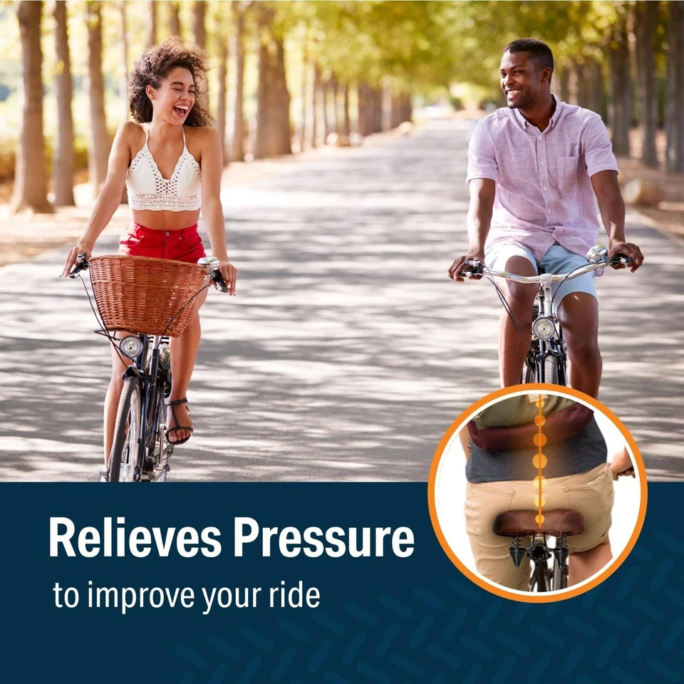 Sillín para bicicletas Bikeroo Wide Cruiser, suspensión de resorte y elastómero de acero, negro Foto 2 de 4