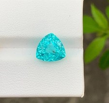 5.21 Ct Certified Natural Blue Paraiba Tourmaline Loose Trillion Cut Gemstone