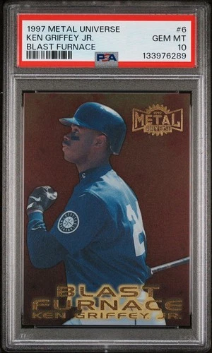 1997 Metal Universe Blast Furnace Ken Griffey Jr PSA 10