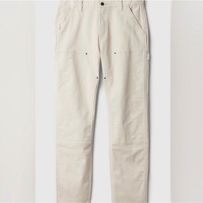 GAP Corduroy Carpenter Pants in Moonstone Men Size 30x32 Utility Workwear Casual