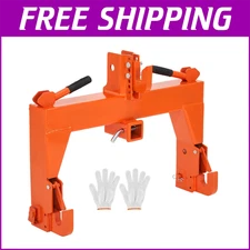 3 Point Quick Hitch for Tractor Category 1 & 2 w/2" Receivers Adjustable 3000 Lb