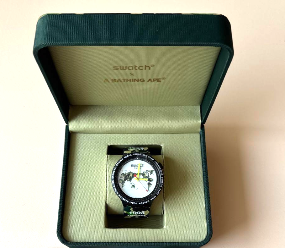 Swatch x A Bathing Ape BAPE Limited Edition Camouflage Analog