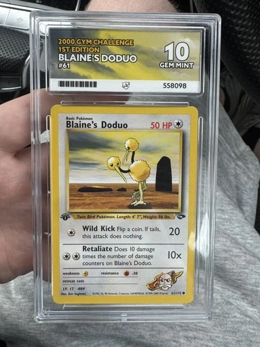 Blaine's Doduo 61/132 ACE graded card