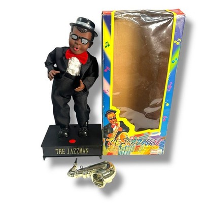 BLACKY JAZZMAN ジャズ歌手 フィギュアオルゴール The Jazzman singing and dancing doll battery operated African