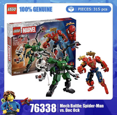 LEGO  Bausteine   Marvel Serie 76338 Mech Wars: Spider-Man vs. Octopus Doctor