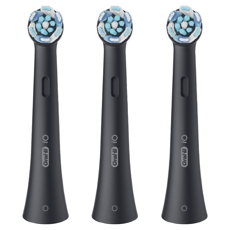 Oral-B Testine di Ricambio iO Series Ultimate Clean Black, testine rotonde di ri