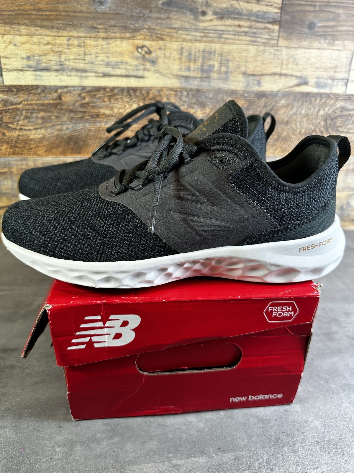 SAOLA New Balance Fresh Foam SPT WSPTAK4 Sneakers Unisex W10 M8.5 Grigio Beige Scarpe