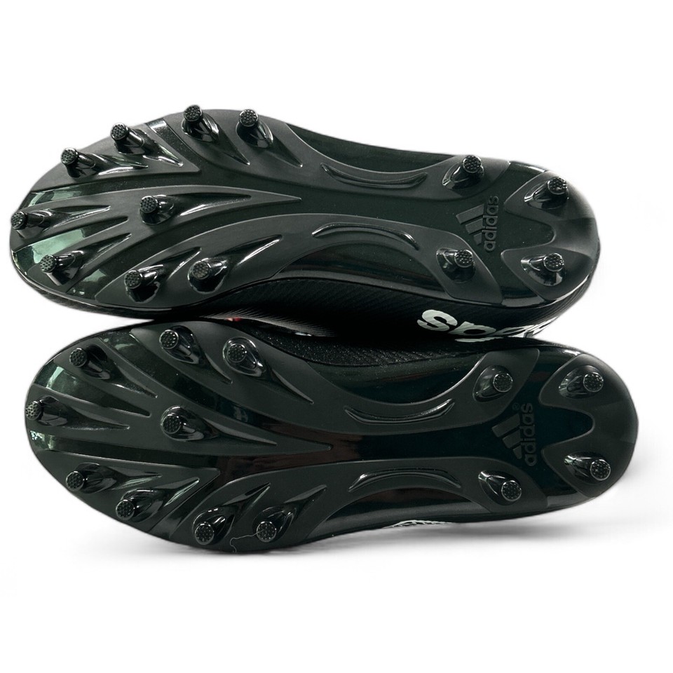 adidas Men’s Size 14 SM Nasty Fly Black/White Lineman Football Cleats