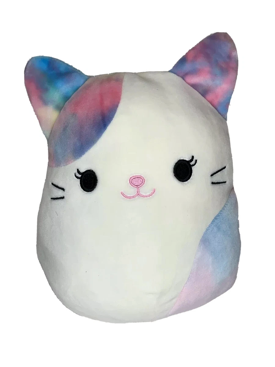 Squishmallow Risa the Calico Cat Plush Tie Dye Kitten Squishy Soft KellyToy  8