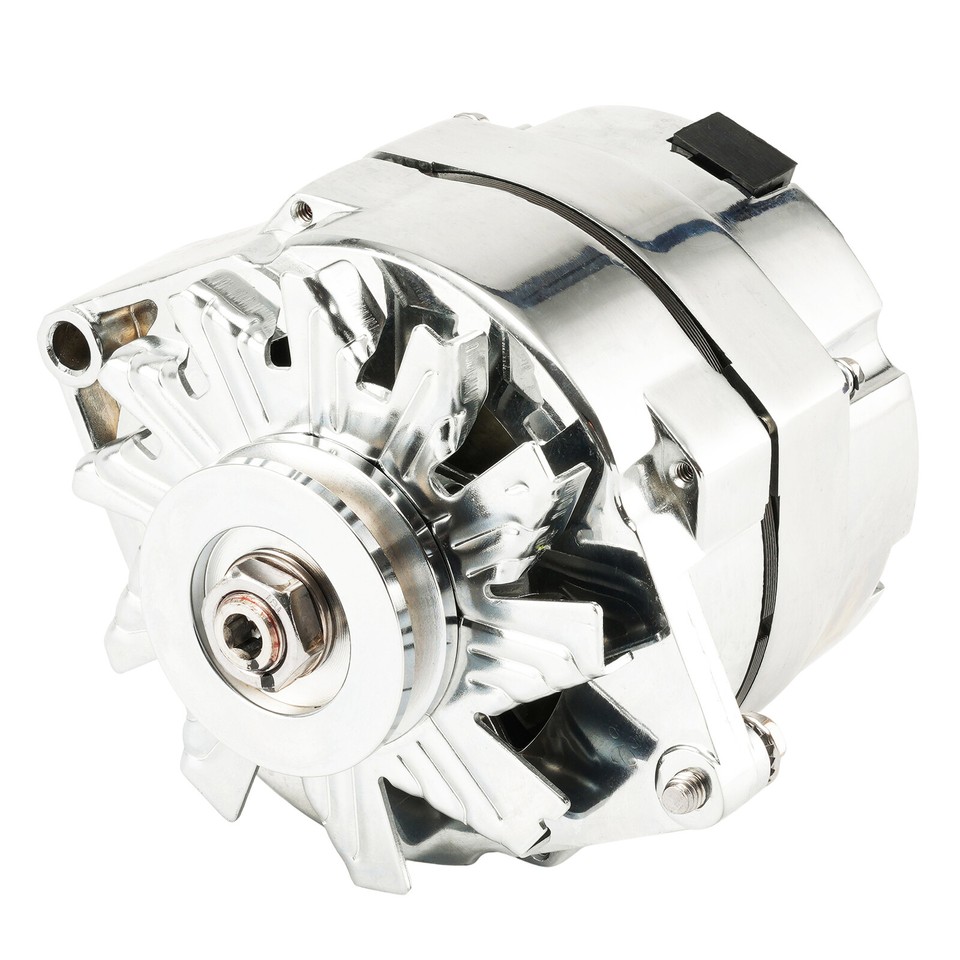 1* New Chrome BBC SBC for Chevy Alternator GM 110 AMP 3 Wire HO 7127