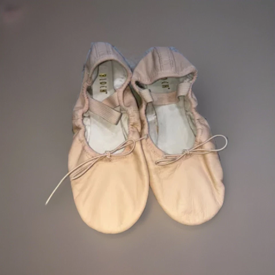 BLOCH Niñas Pequeñas Rosa Cuero Suave Ballet Pisos con Arcos, Talla US 3.5A Foto 4 de 4