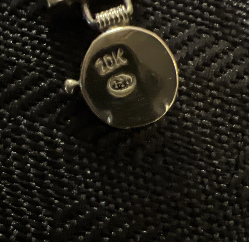 Винтажный браслет из желтого золота 14 карат с благословляющим нефритом ониксом звеньями азиатская застежка Гонконг - Изображение 4 из 4