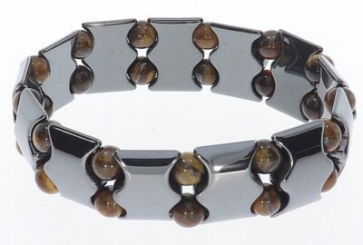  Hämatit Tigerauge Top Design Schmuck Stretch Edelstein Armband - SAB527