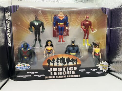 Justice League Unlimited "ORIGINAL MEMBERS COLLECTION" Toys R Us Exclusive! NRFB - Picture 1 of 13