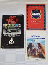 ATARI VIDEO GAME SYSTEM USER MANUAL AND GAME BOOKLET VINTAGE RETRO GAMES