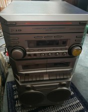 The Singing Machine SMG-301 3 CD Changer Dual Cassette Player Karaoke, For Parts
