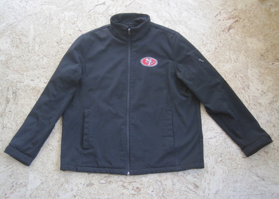 G III NFL San Francisco 49ers Mens Full Zip Black Poly/Spandex Jacket