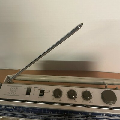 Sharp GF-4343 Vintage Boombox- Radio works well | eBay
