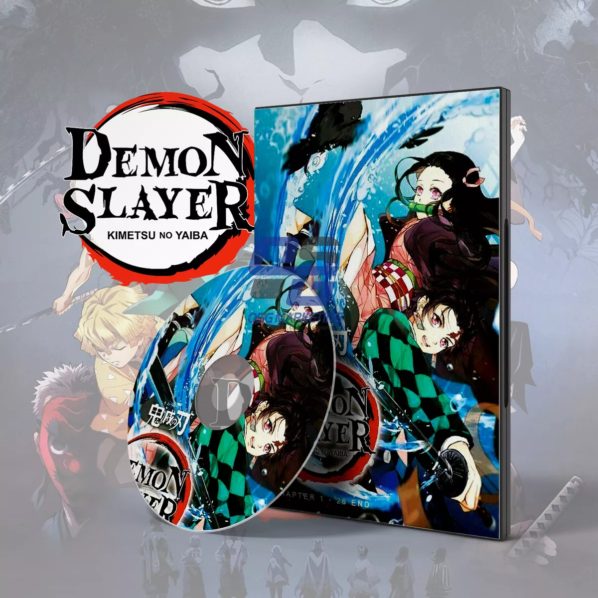 DVD Anime Series Season 1 Demon Slayer/Kimetsu No Yaiba (Ep 1-26)English  Dubbed