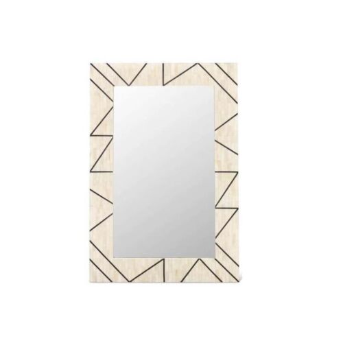 26x20 Inches Bone Inlay Mirror Frame Handmade Decor Design Wood Frame Home Decor
