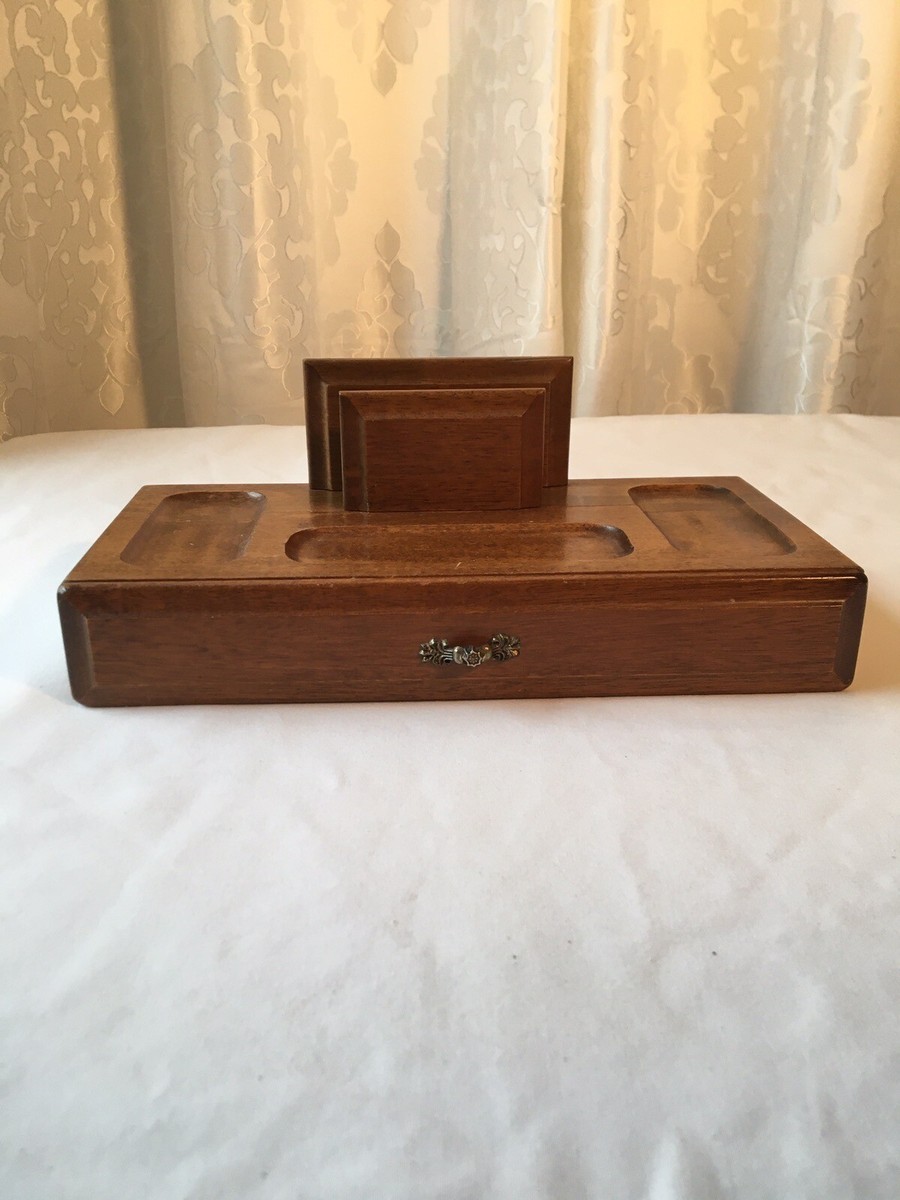 vintage mens dresser valet Solid Wood Jewelry Box With Roll Top Hometime Vintage & Handmade Men's Valet Stand | Laurel