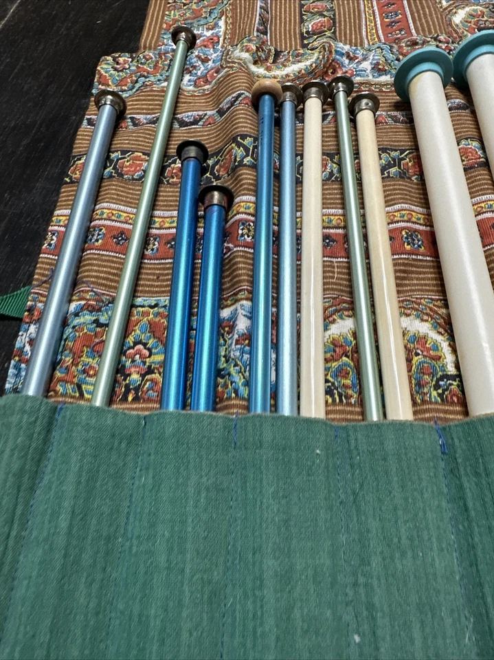 Lote al por mayor de agujas de tejer de madera Bernat vintage plástico aluminio Foto 4 de 4