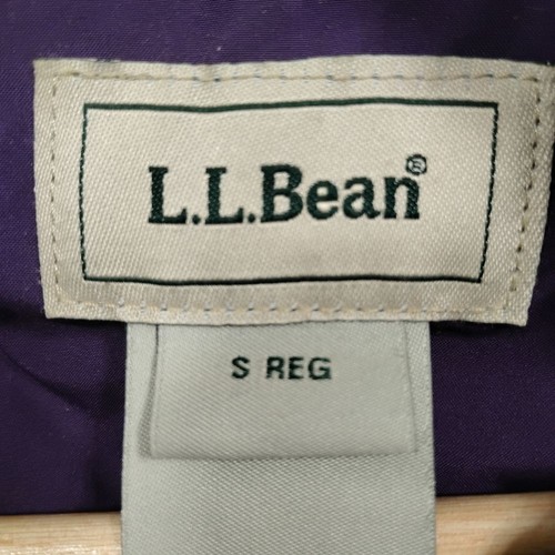 L.L. Bean Women's Size S Reg Purple 3/4 Length Puffer Coat & Hood w/FauxFur Trim - Picture 4 of 15