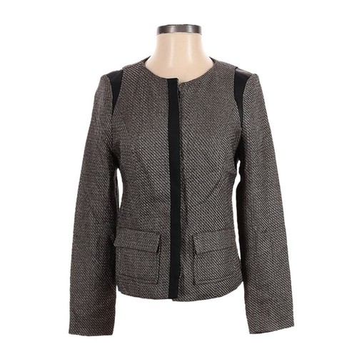 Blazer Femme The Limited Taille XS - 1 Bouton, Rayé Orange, Doublé, Jamais Porté