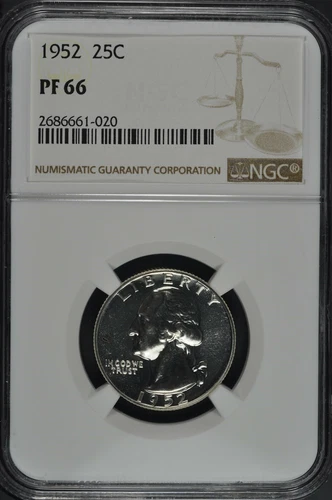 1952 NGC PF 66 Washington Quarter