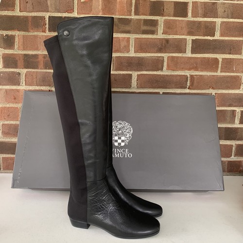 Vince Camuto Karita black leather over 